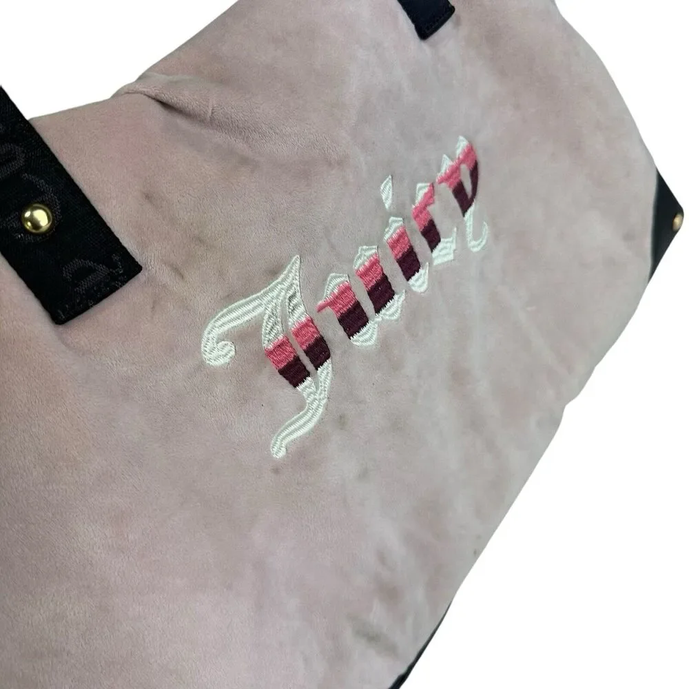 Juicy Couture pink and brown travel bag